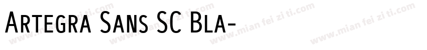 Artegra Sans SC Bla字体转换